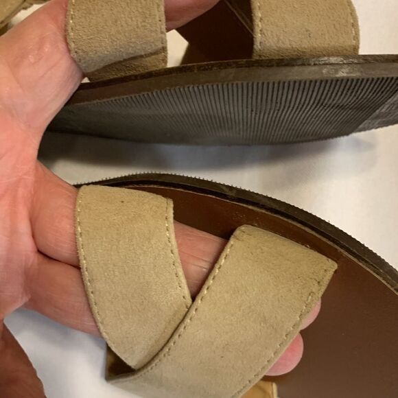 Steve Madden Dylan Size 8 leather strappy sandals cream. - Picture 7 of 9